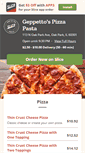 Mobile Screenshot of geppettospizzapasta.com